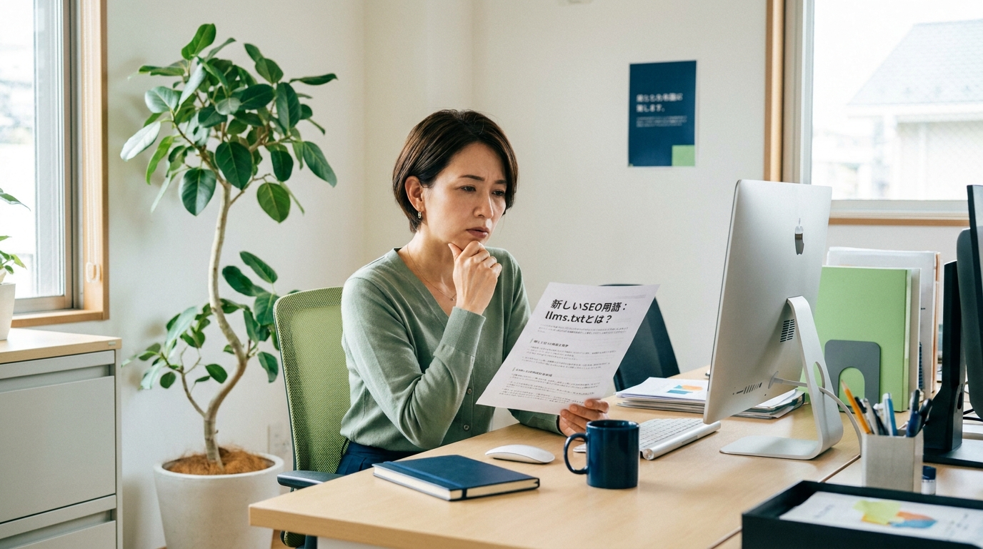 llms.txtが必要か悩む中小企業の発信担当者